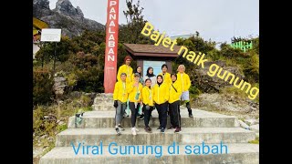 Viral di sabah national Park Cost bajet first time mendaki Gunung Tertinggi di Asia GUNUNG KINABALU [upl. by Udell599]