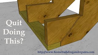 How to Layout and Cut a Stair Stringer How to Build Stairs [upl. by Neerahs]