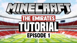 Minecraft Stadium Builds Emirates Stadium 1 Pitch [upl. by Siurtemed]