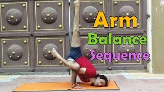 19 Arm Balance Pose Sequence  Ashtnaga Power Yoga  Vyfhealth [upl. by Ketti776]