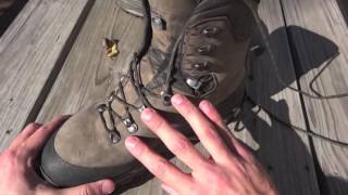 Boot Review LOWA Tibet GTX Lacing Details [upl. by Ettezzil]