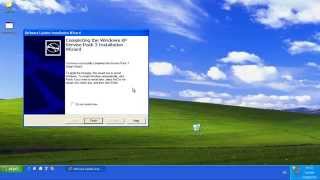 Install Windows XP Service Pack 3 update [upl. by Elfie]