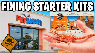 I Fixed PetSmarts Bearded Dragon Starter Kit [upl. by Zach439]