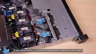 Lenovo ThinkSystem SR630 V4 removing a front 25inch drive backplane [upl. by Delle]