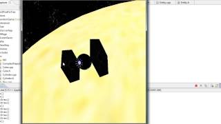 Space  Solar system 3D game engine demo  C OpenGL with GLUT [upl. by Barbabas]