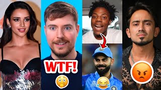 People were SHOCKED to see this…😨 MrBeast CRAZY Plan Speed talks to Virat Kohli Adnaan07 Tripti [upl. by Akinar376]