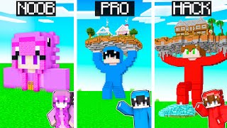 Minecraft NOOB vs PRO vs HACKER CASA ESTATUAS GIGANTES en Minecraft [upl. by Naro]