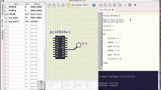 SimulIDE015SR1 EditorDebugger with GcBasic [upl. by Pazia]