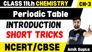 Periodic Classification Of Elements Class 11  Periodic Table One Shot  Periodic Table Class 11 [upl. by Ahsenat]