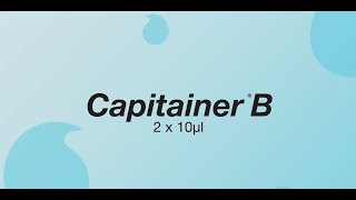 Provtagning med Capitainer®B 2x10µl Sampling Video Capitainer®B 2x10µl in Swedish [upl. by Florio]