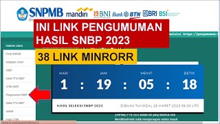 Ini Link Pengumuman Hasil SNBP 2023 [upl. by Queen402]