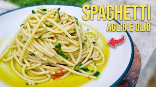 How to Make the Most Tasty SPAGHETTI AGLIO e OLIO Ever [upl. by Akceber245]