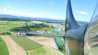 Stinson L 5 Flug nach Hagenbuch 2017 Video 121 [upl. by Hgielek]