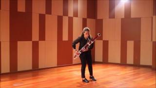 Allemande  Partita para fagot solo BWV 1013 JSBach  Bassoon [upl. by Elauqsap636]