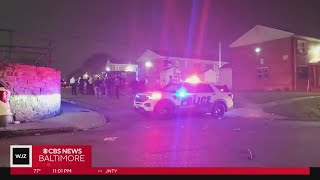 Shocking video shows moment during South Baltimore mass shooting that killed two injured 15 minors [upl. by Atsejam475]