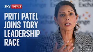 Former home secretary Dame Priti Patel announces candidacy for Conservative leadership [upl. by Schnur226]