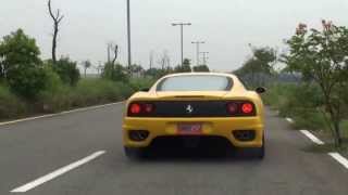 Best exhaust system for Ferrari 360 from  iPE UK Innotech Performance Exhaust test2 [upl. by Alleroif]