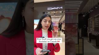 Birthday freebies in Canada 🇨🇦 ytshorts free birthday canadavlogs maccosmetics [upl. by Gipson28]