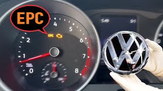 EPC Warning light VW Polo Golf Passat Explained Fix Your EPC Light on Volkswagen car [upl. by Arok]