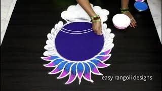 amazing bright color Sankranthi special Pongal pot kolam  cute Bhogi Pot muggulu [upl. by Garate]