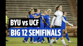 BIG 12 Tournament Semifinals BYU Womens Soccer vs UCF  Full Game Highlights November 1 2023 [upl. by Aihtennek893]