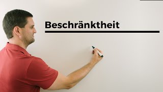 Beschränktheit Infimum Supremum kleinste untereobere Schranke  Mathe by Daniel Jung [upl. by Amandy62]