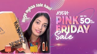 Nykaa PINK FRIDAY Sale Haul  What I bought from nykaa sale  My recommendations [upl. by Sine]