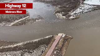 Historic Flooding  Niobrara River at Highway 12 [upl. by Eixela]