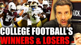 Clay REVEALS College Footballs Biggest Winners amp Losers Of Week 1  OutKick The w with Clay Travis [upl. by Elehcor]