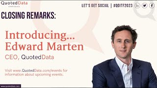 Edward Marten  CEO QuotedData [upl. by Nodnnarb]