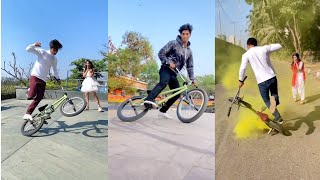 BMX Cycle Stunt  New bmx cycle stunt tik tok video  BMXCycleStunt​ [upl. by Alil]