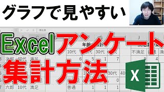 【Excelエクセル】アンケート集計のやり方をわかりやすく解説！ [upl. by Aimaj]