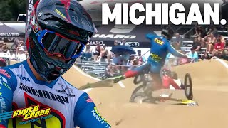 Every Lap Analyzed from Michigan  Pro BMX Racing in Michigan [upl. by Gilberte]