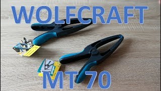 Wolfcraft  MT 70 Needle Nose Spring Clamp 70mm Spitzfederzwinge [upl. by Araccat]