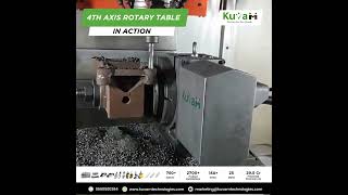 4th Axis Rotary table in Action  Kuvam Technology  Specialists in Rotary Table [upl. by Lynad]