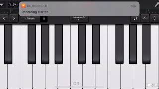 RAABTA song Piano GarageBand [upl. by Selle363]