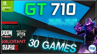 NVIDIA GeForce GT 710 2gb in 30 GAMES  2020  2024 [upl. by Hedveh984]