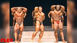 Dorian Yates vs Nasser El Sonbaty vs Paul Dillett  PreJudging  Mr Olympia 1997 [upl. by Latsyk279]