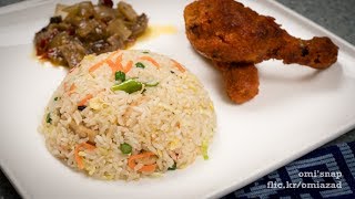 চাইনিজ চিকেন ভেজিটেবল ফ্রাইড রাইস  Bangla Recipe of Chinese Chicken Vegetable Fried Rice [upl. by Malva407]