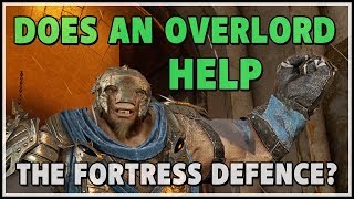 Shadow of War Overlord Fights in a Fortress Defense EPIC ANSWER  Pterodactyl Orc [upl. by Panthia710]