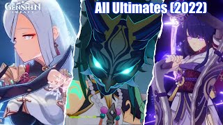 Genshin Impact All Characters Ultimates Elemental Burst 2022 Updated [upl. by Ralph]