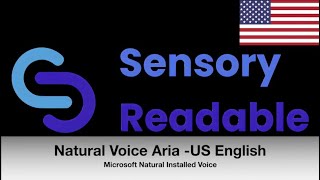 Natural Aria US English Voice  Sensory Readable using Microsoft Natural voices [upl. by Ahsata]