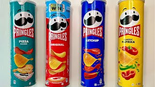 Big PRINGLES crisps ASMR  Satisfying Candy ASMR  Funny Sweets opening  Crisps crushing [upl. by Egroj]