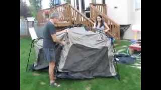 Coleman Instant Tent 8 person sets up in 1m 30sec [upl. by Maharba]