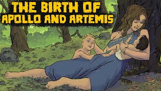 The Birth of Apollo and Artemis The Battle Against the Terrible Serpent Python  Greek Mythology [upl. by Dever]