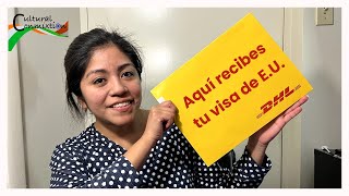 Así se reciben las visas Americanas te cuento como fue  rastrear paquete en DHL [upl. by Armahs560]