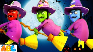 Three Little Scary Witches and the Vampire  More Spooky Halloween Songs for kids [upl. by Hogarth784]