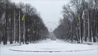 зима в Парке Горького Харьков winter in Kharkov Gorki park [upl. by Gleeson402]