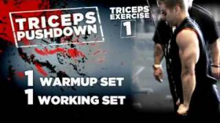 Dorian Yates  Delts amp Triceps 3 of 5 [upl. by Aivitnahs]