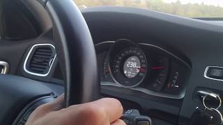 Volvo V60 D4 181hp DriveE Top Speed Acceleration [upl. by Pascoe]